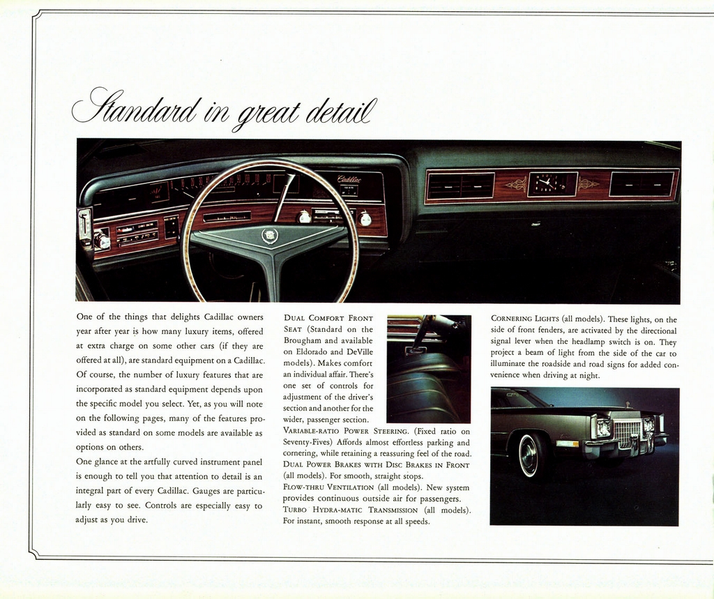 1972 Cadillac Prestige Brochure Page 11